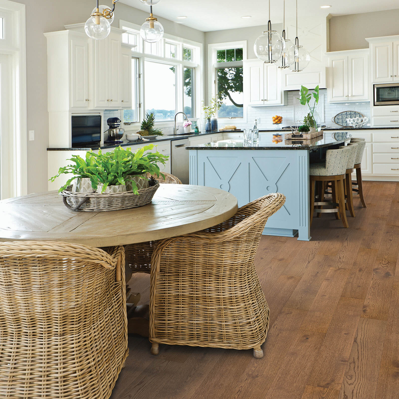 Kitchen hardwood flooring | LeClaire Flooring