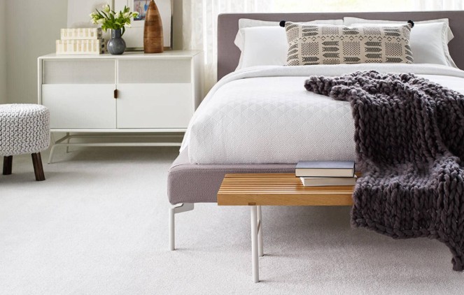 Bedroom carpet flooring | LeClaire Flooring