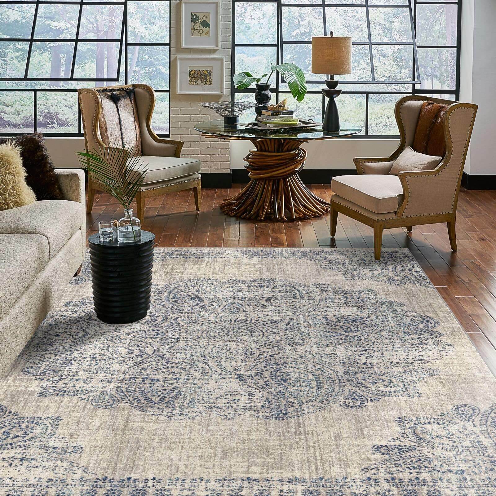 Living room area rug | LeClaire Flooring