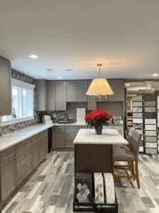 tile2 Product samples at showroom | LeClaire Flooring